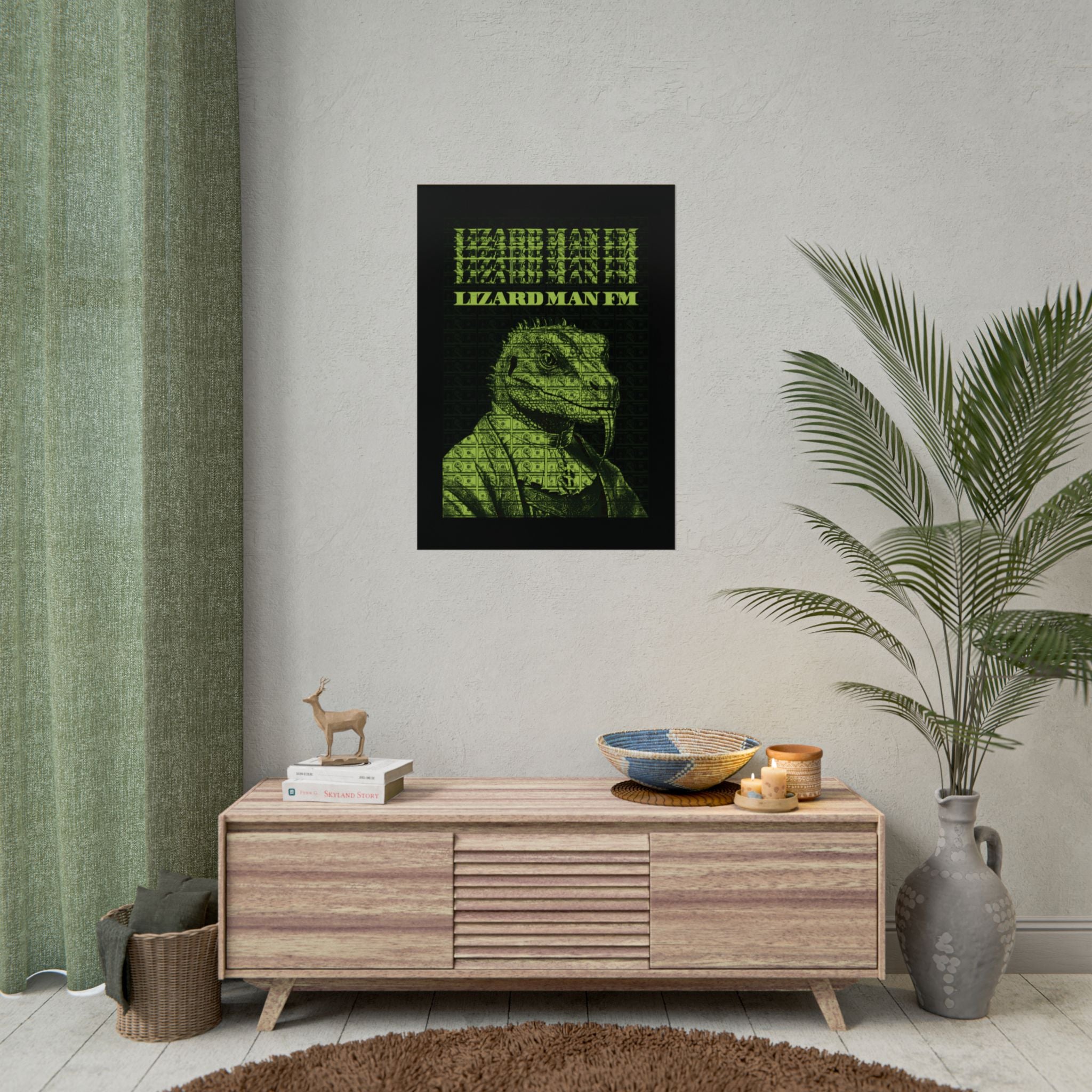 LIZARD MAN FM V1 POSTER | SWAMP GREEN Edition