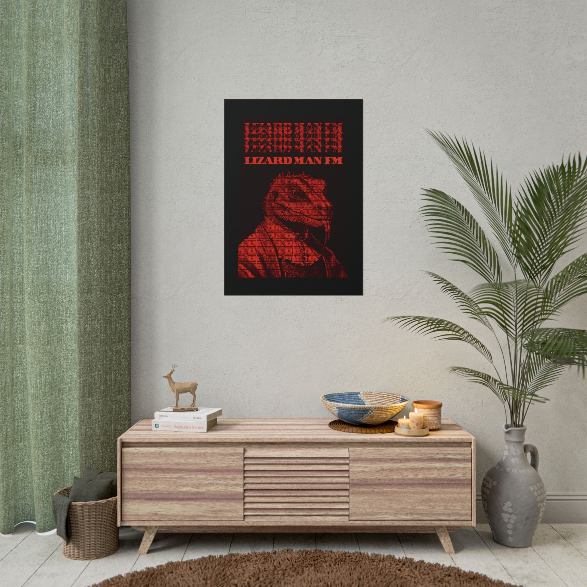 LIZARD MAN FM V1 POSTER | RED/ORANGE Edition