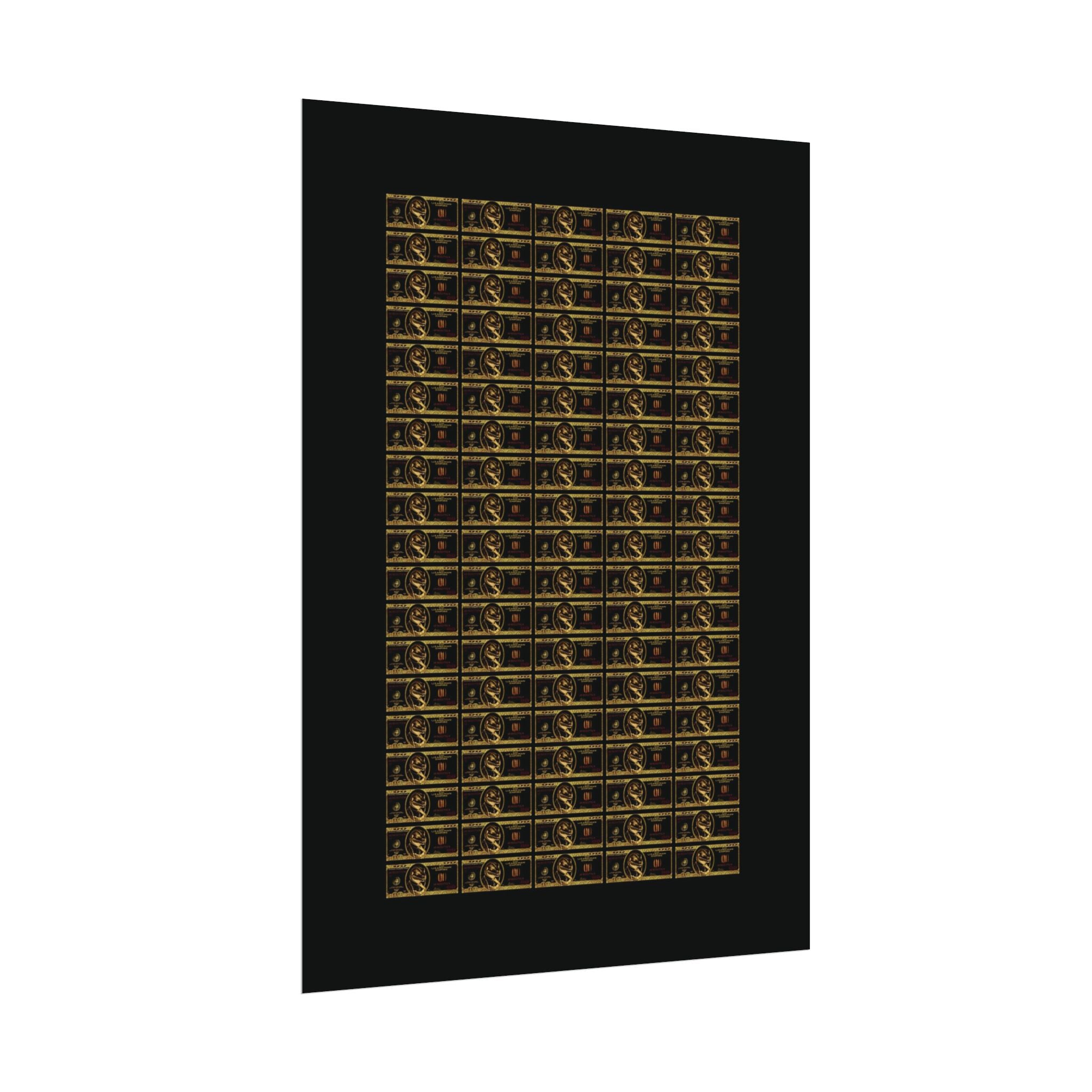NO DOLLAR V1 POSTER | GOLD Edition