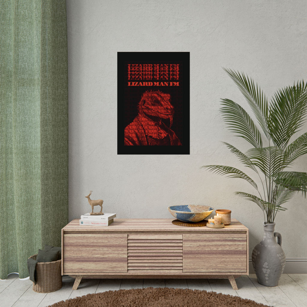 LIZARD MAN FM V1 POSTER | RED/ORANGE Edition
