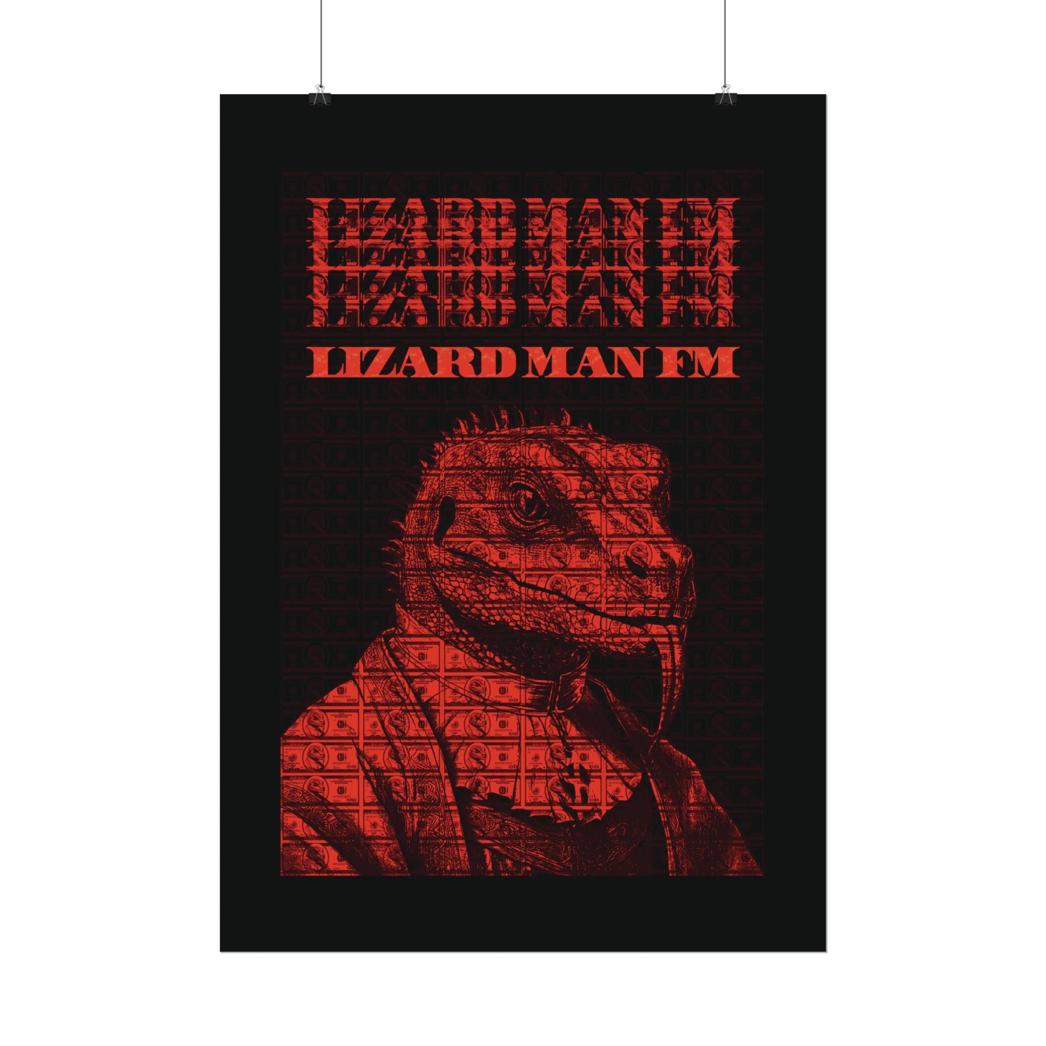 LIZARD MAN FM V1 POSTER | RED/ORANGE Edition