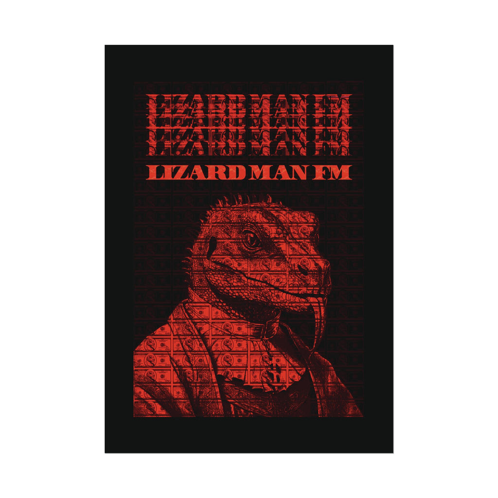 LIZARD MAN FM V1 POSTER | RED/ORANGE Edition