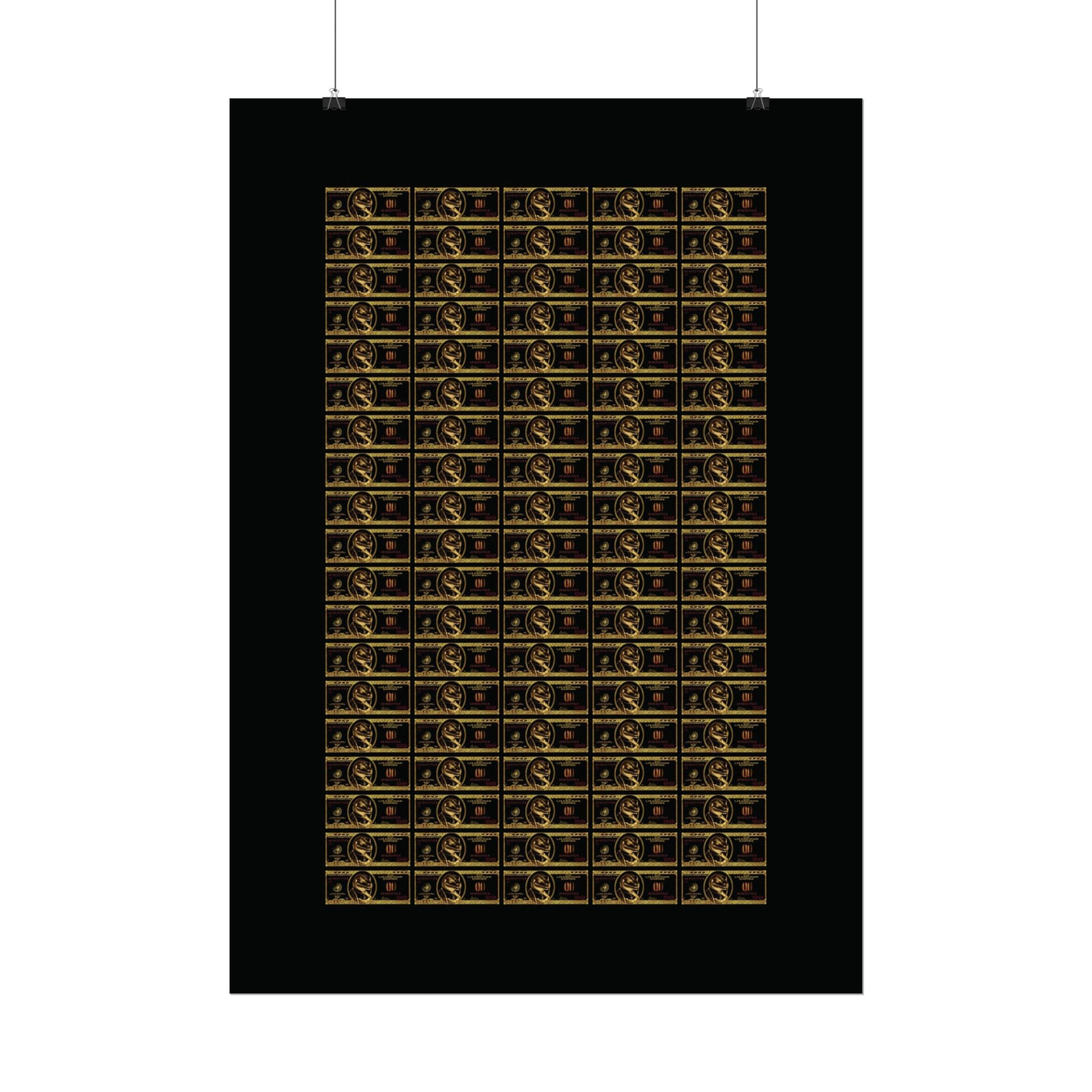 NO DOLLAR V1 POSTER | GOLD Edition