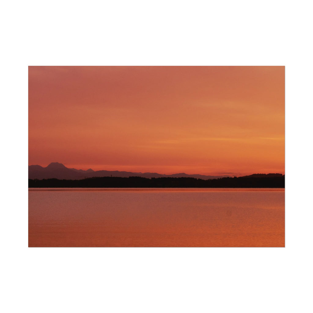 Sunset Lake Poster | by LANG