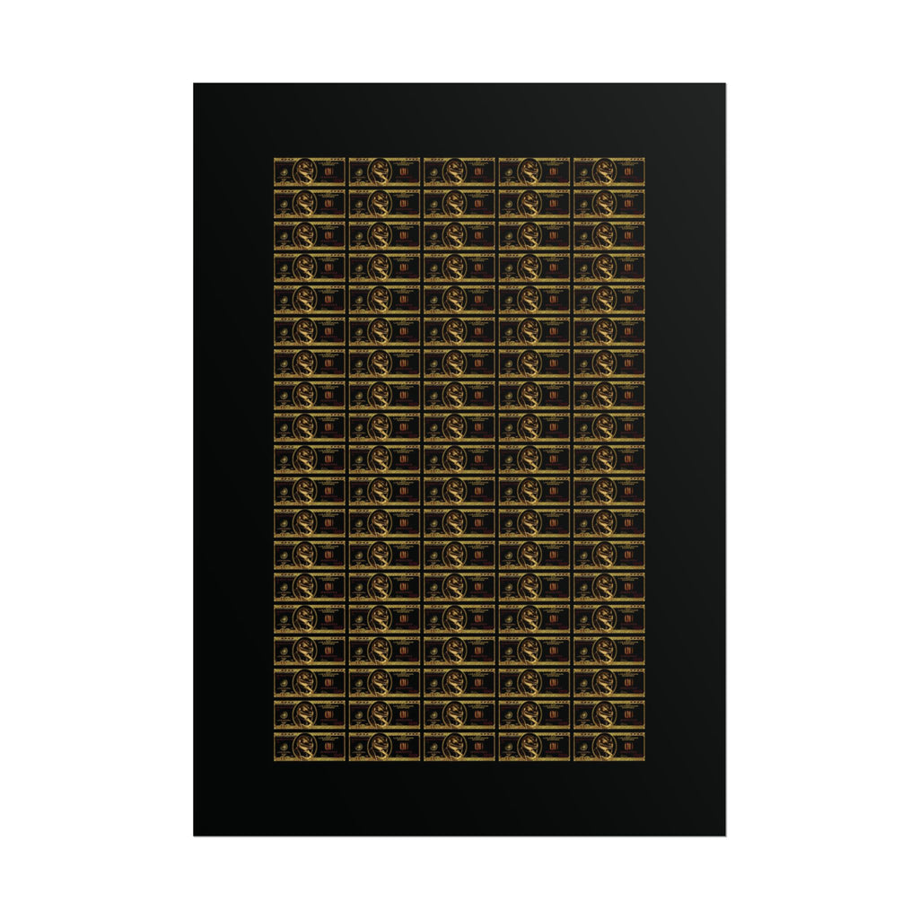 NO DOLLAR V1 POSTER | GOLD Edition
