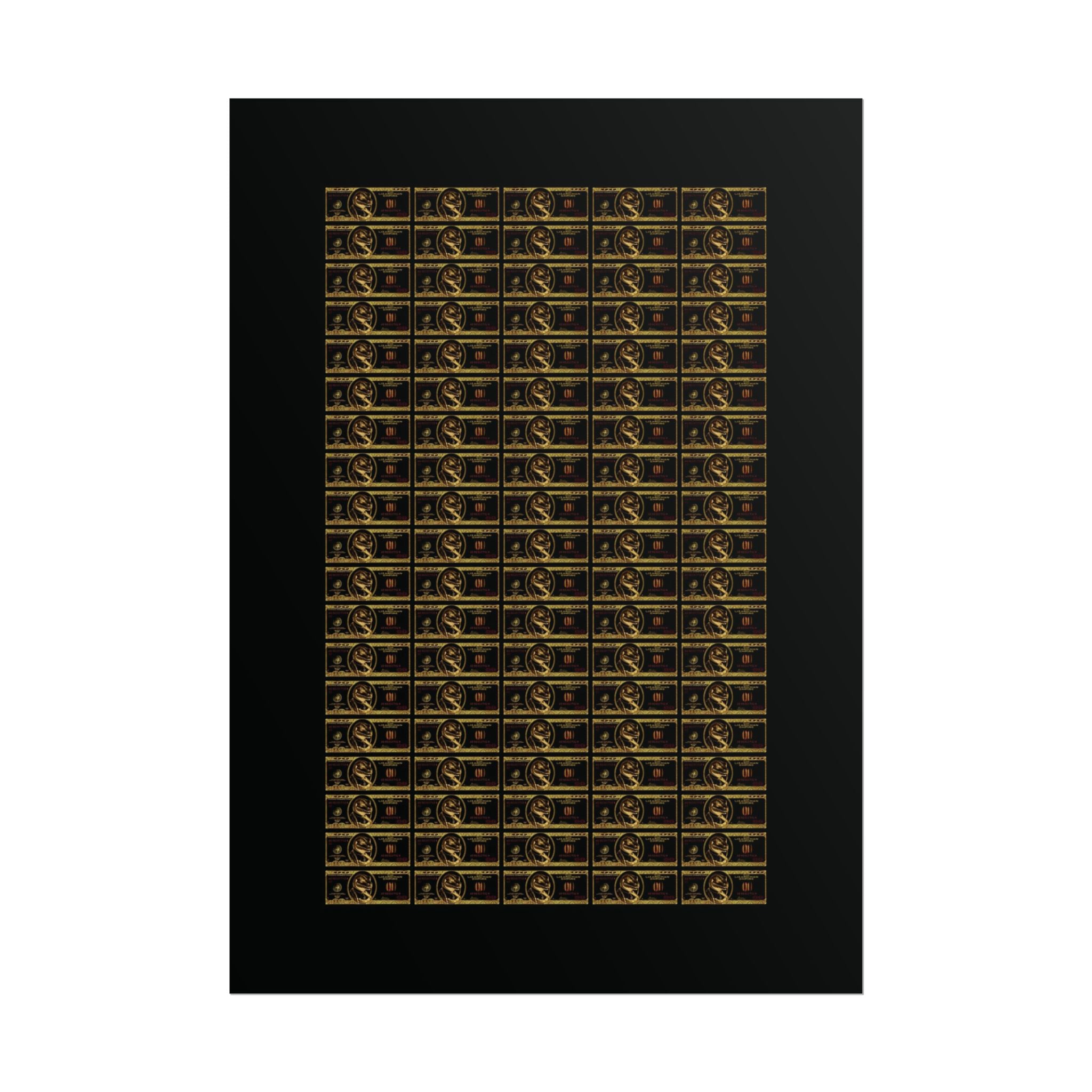 NO DOLLAR V1 POSTER | GOLD Edition
