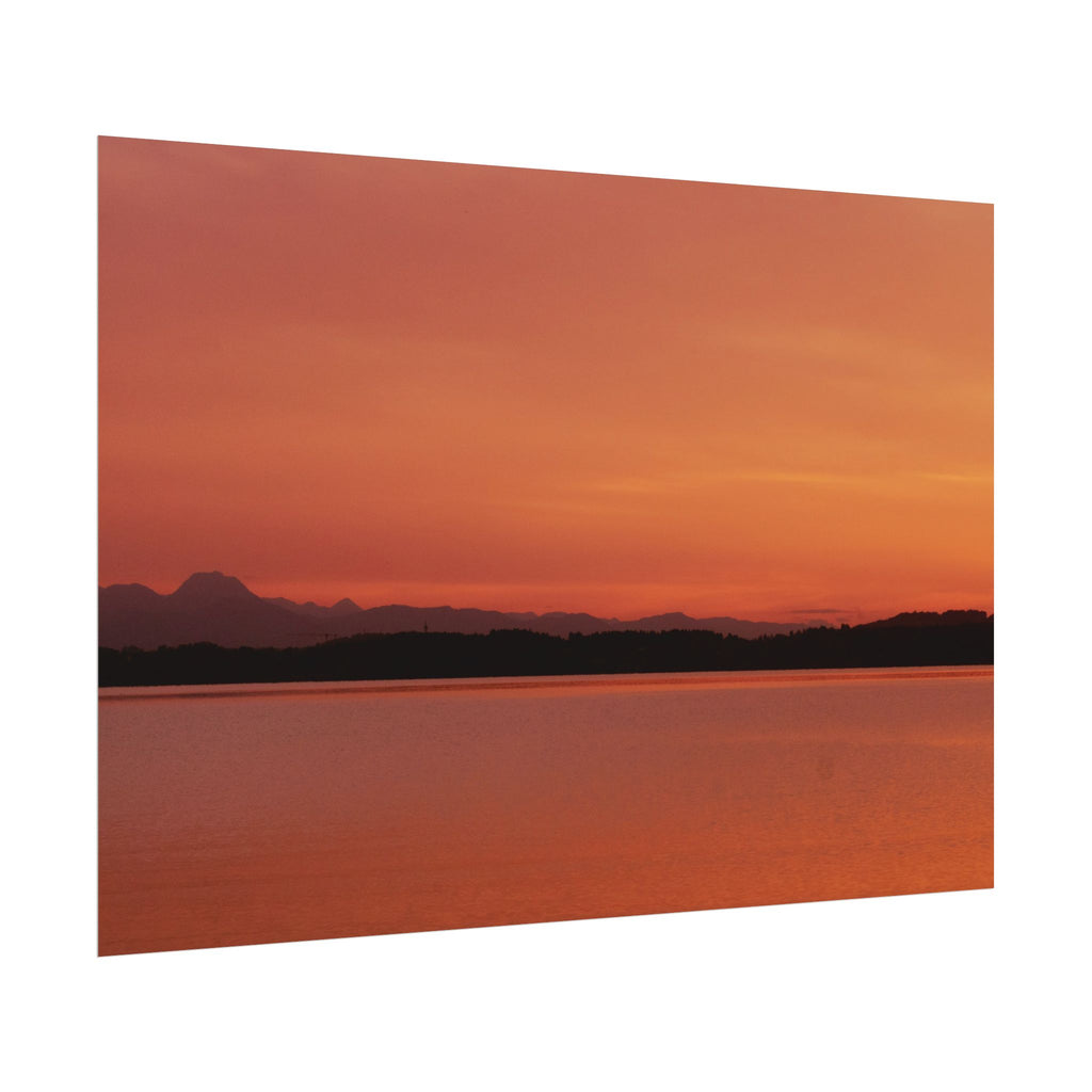 Sunset Lake Poster | by LANG