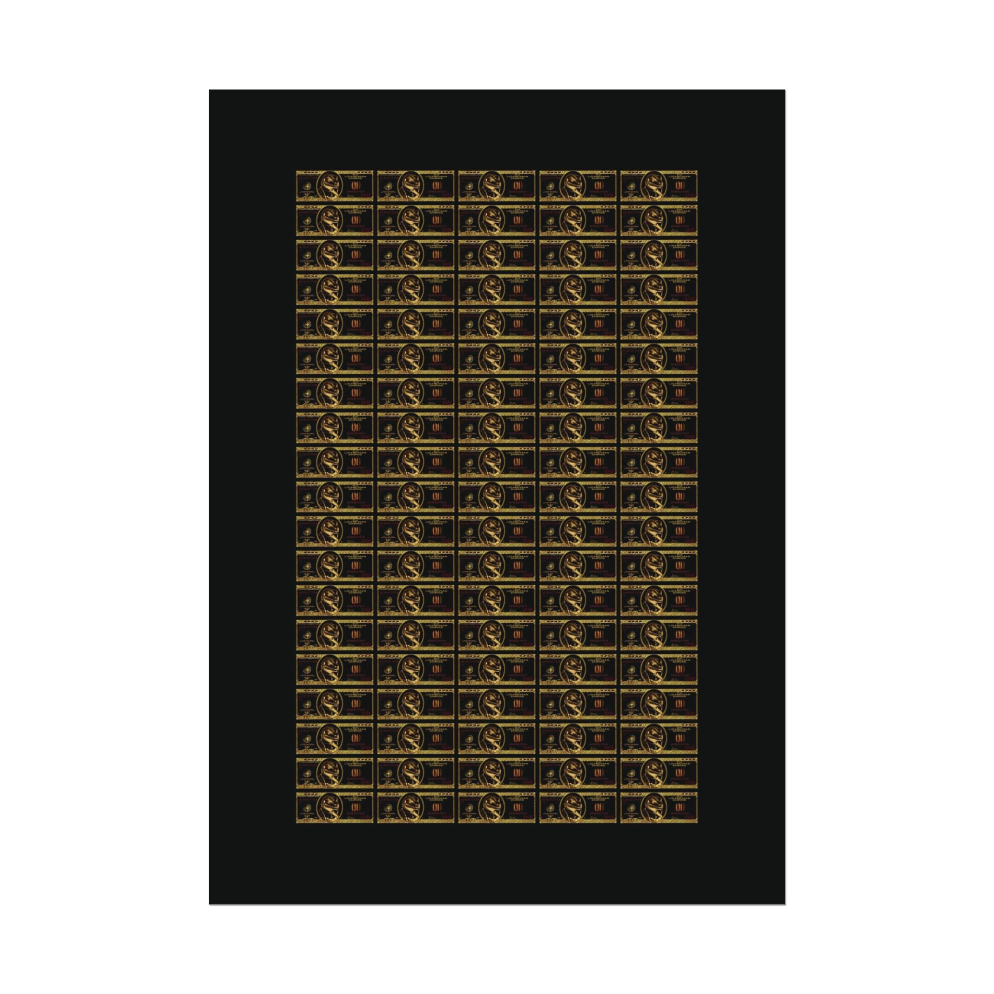 NO DOLLAR V1 POSTER | GOLD Edition