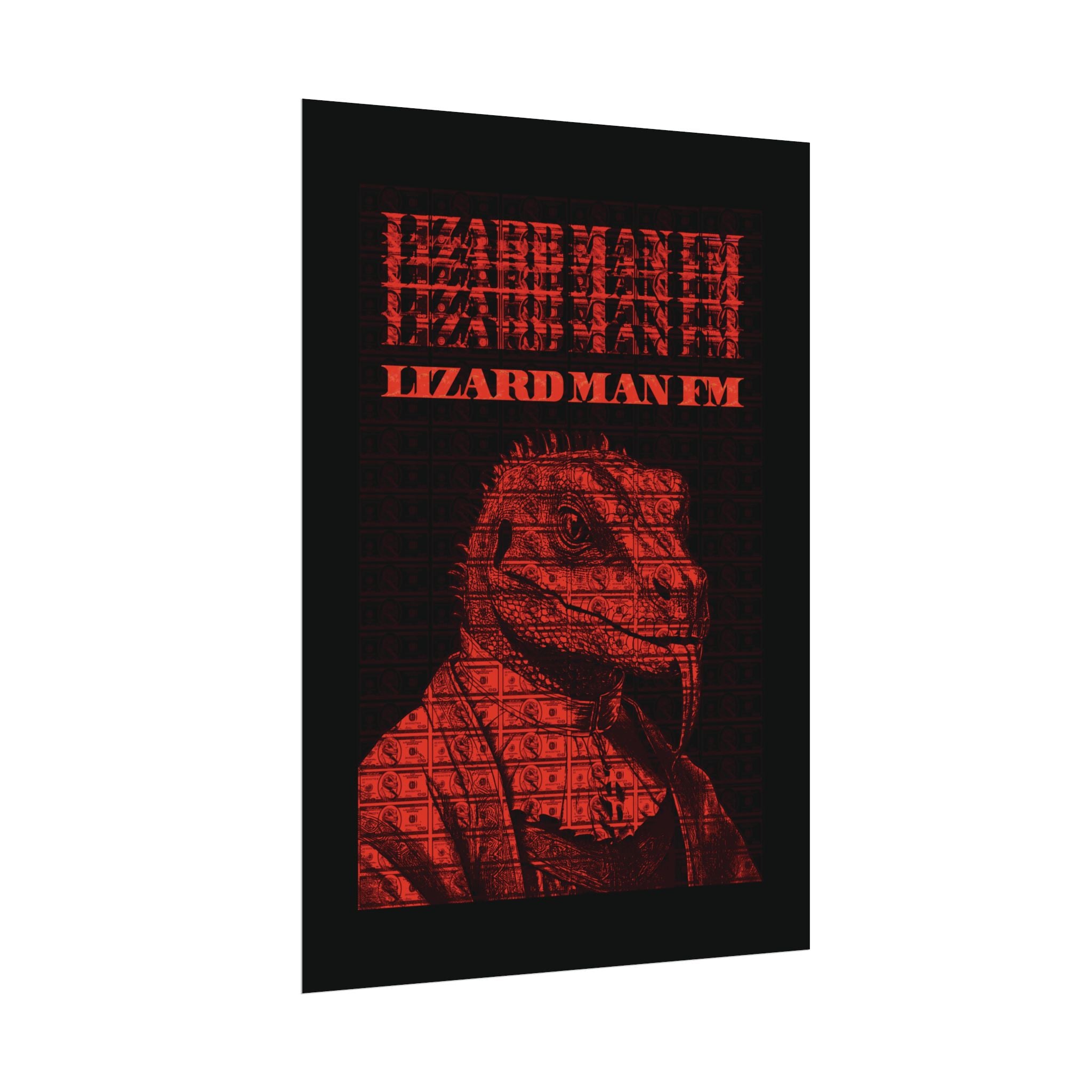 LIZARD MAN FM V1 POSTER | RED/ORANGE Edition