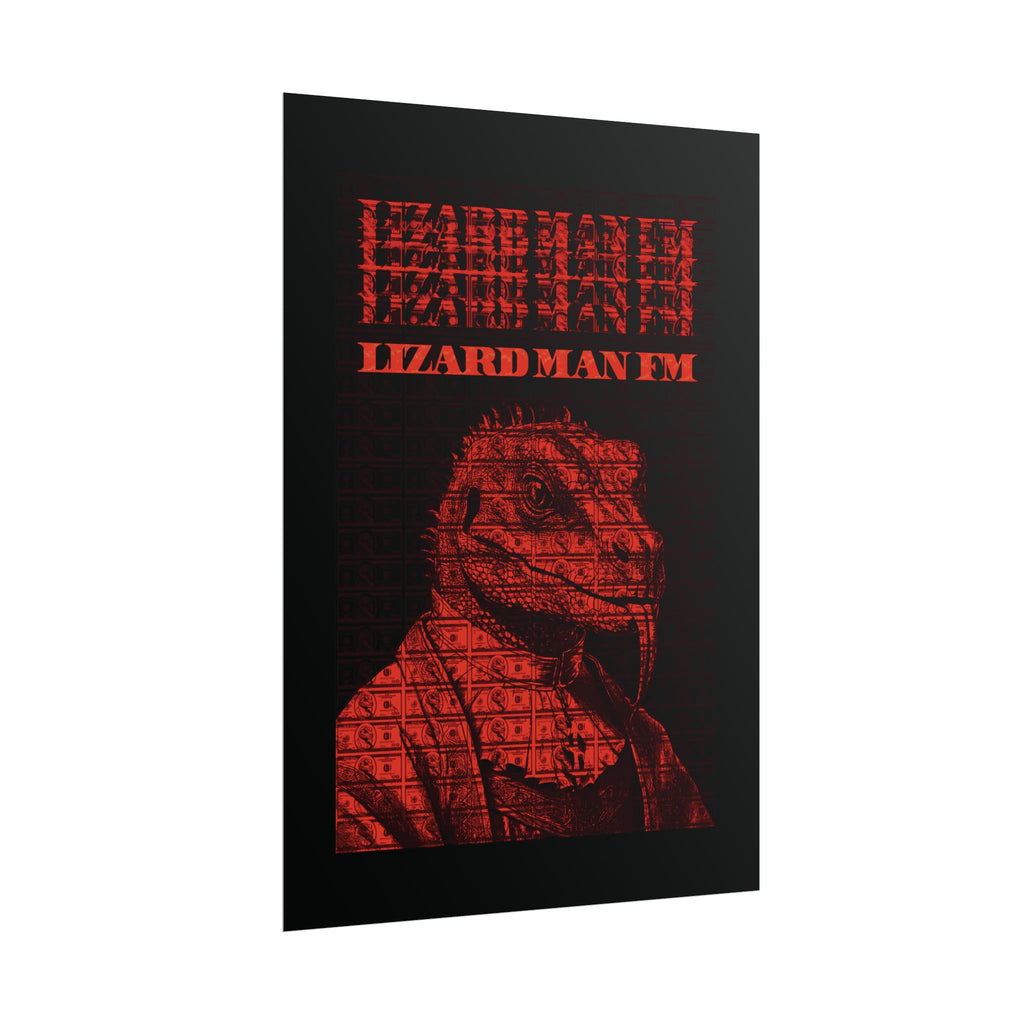 LIZARD MAN FM V1 POSTER | RED/ORANGE Edition