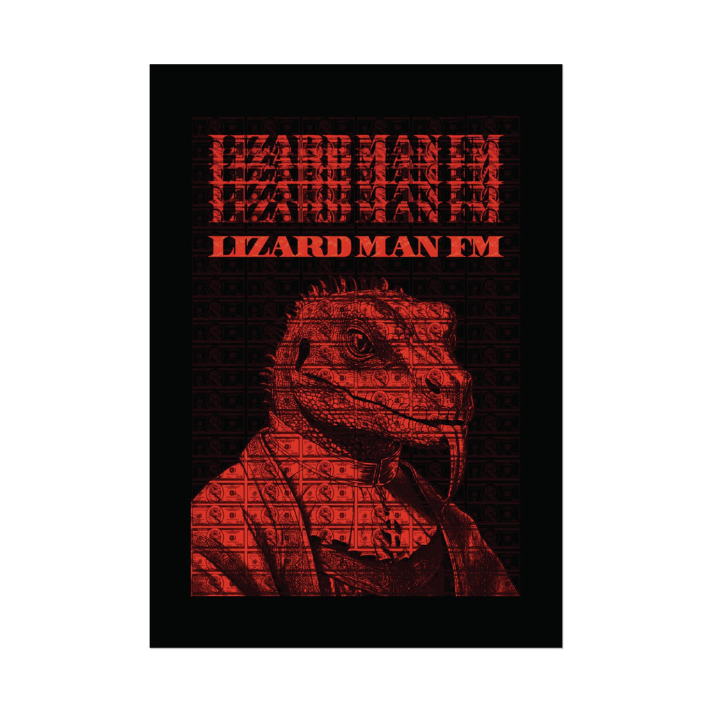 LIZARD MAN FM V1 POSTER | RED/ORANGE Edition