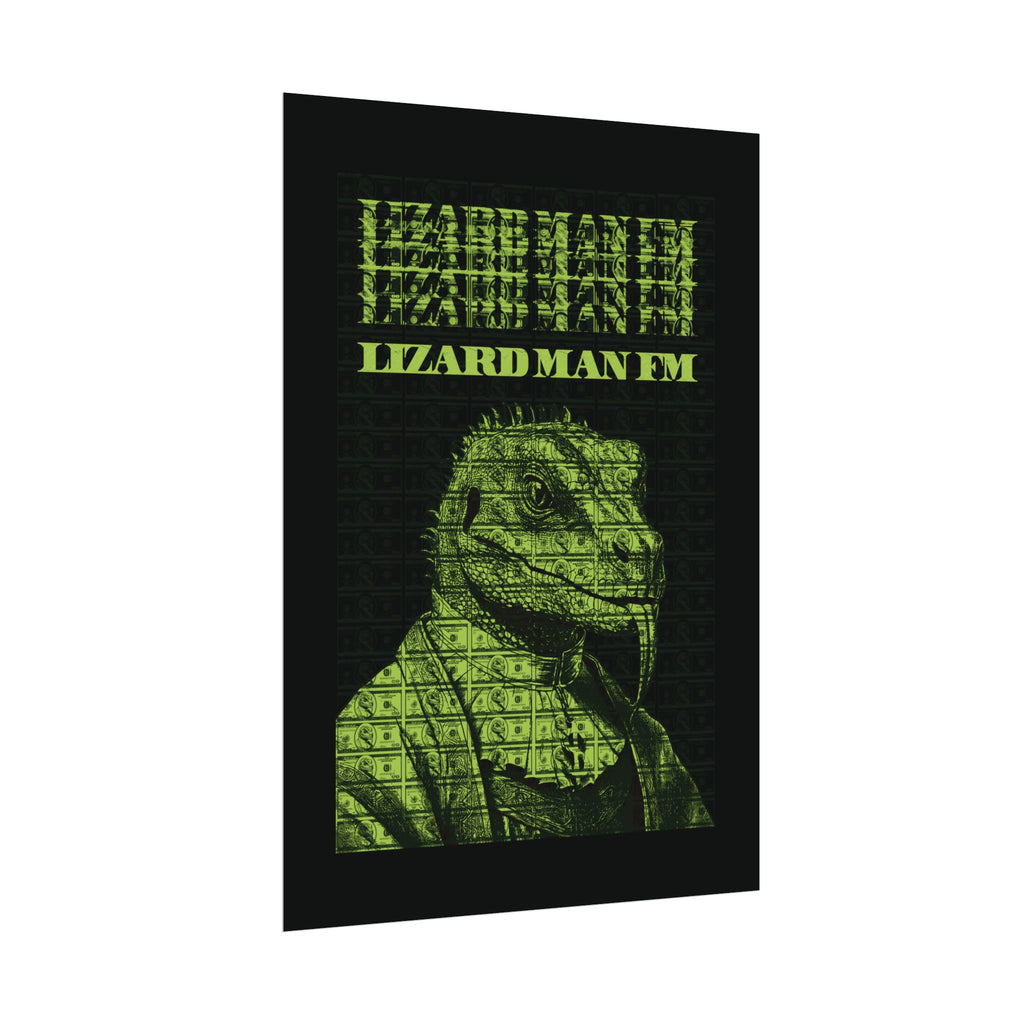 LIZARD MAN FM V1 POSTER | SWAMP GREEN Edition