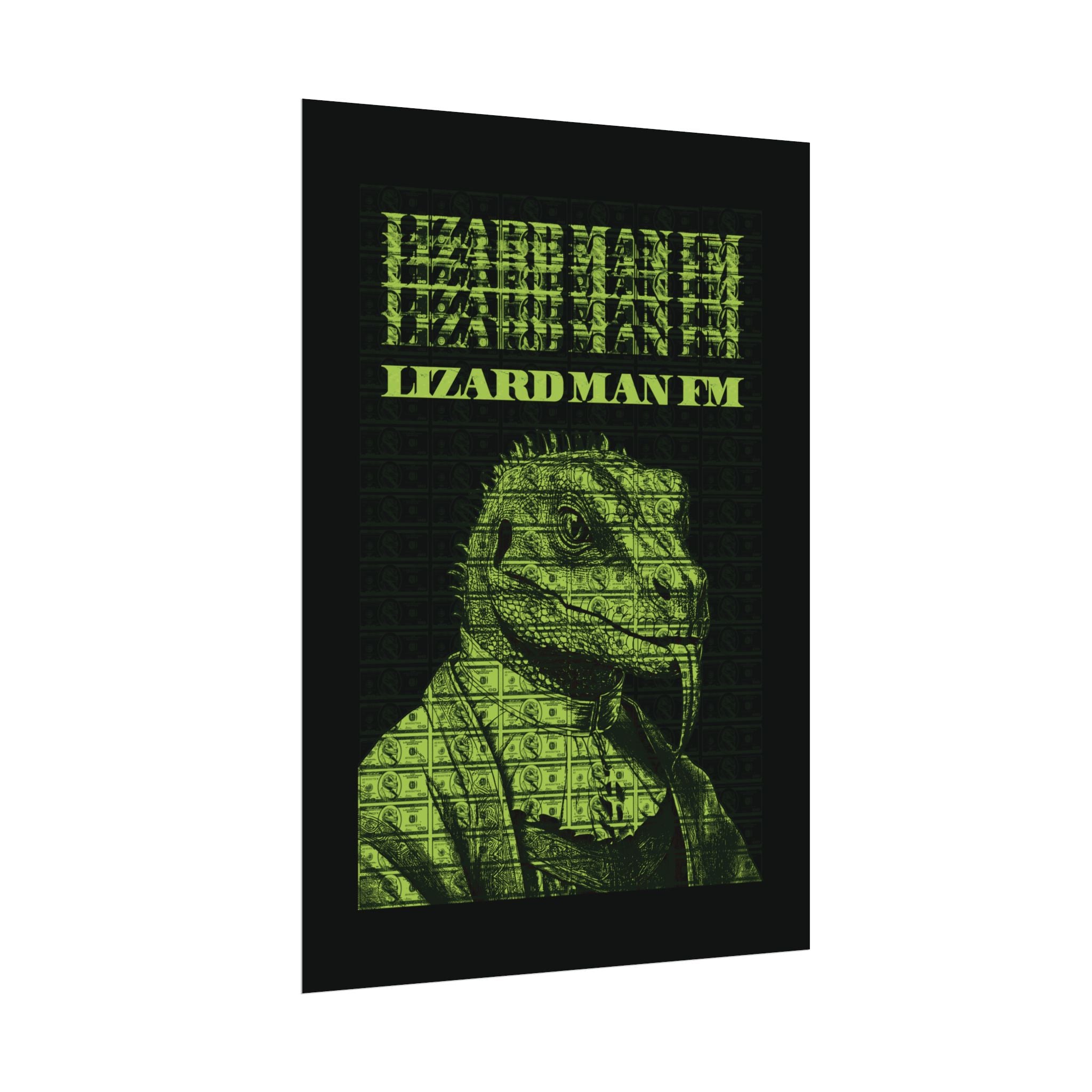 LIZARD MAN FM V1 POSTER | SWAMP GREEN Edition