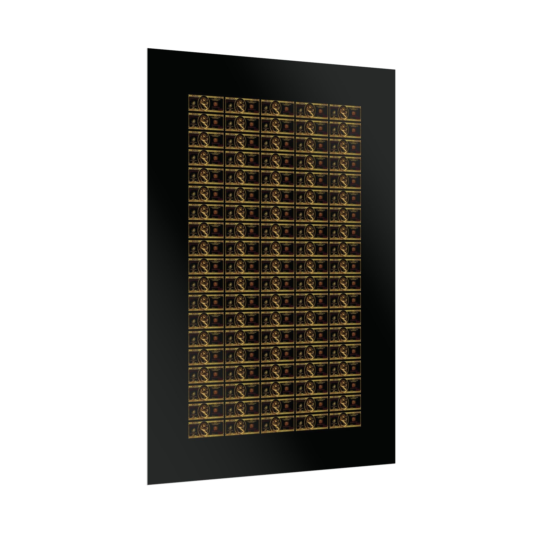 NO DOLLAR V1 POSTER | GOLD Edition