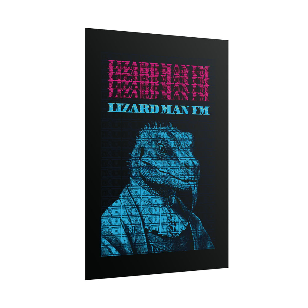 LIZARD MAN FM V1 POSTER | PINK & BLUE Edition