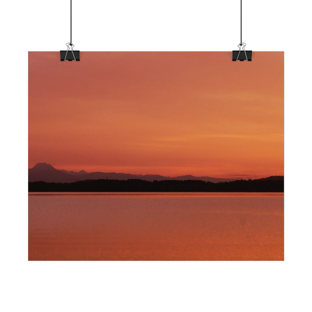 Sunset Lake Poster | by LANG