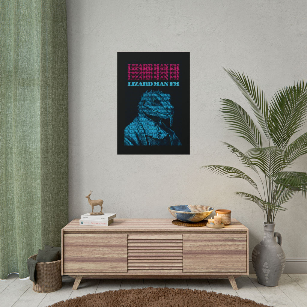 LIZARD MAN FM V1 POSTER | PINK & BLUE Edition