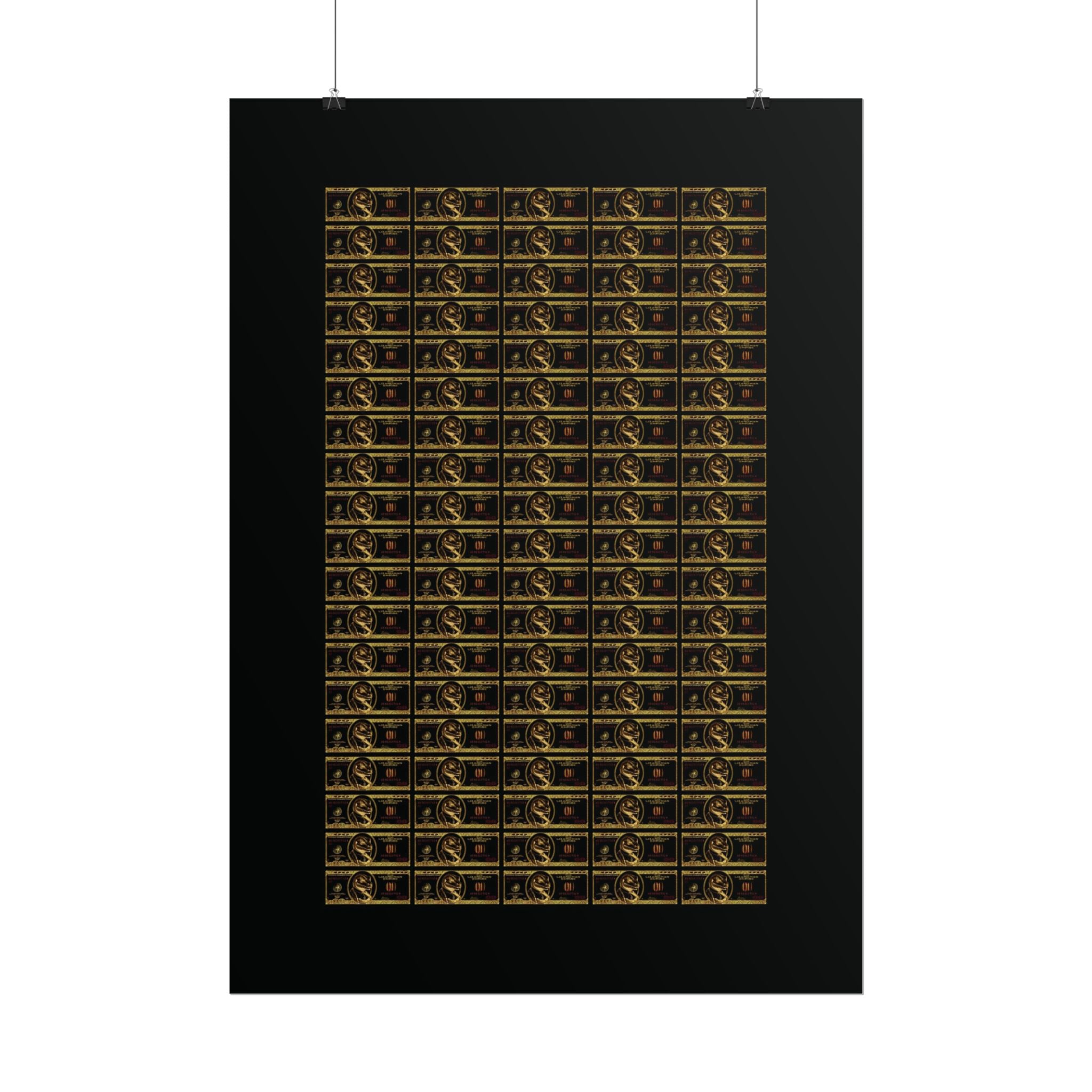 NO DOLLAR V1 POSTER | GOLD Edition