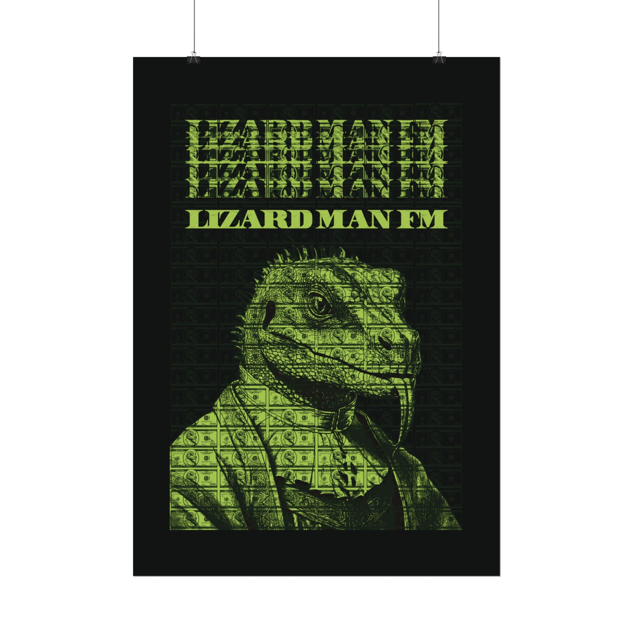 LIZARD MAN FM V1 POSTER | SWAMP GREEN Edition