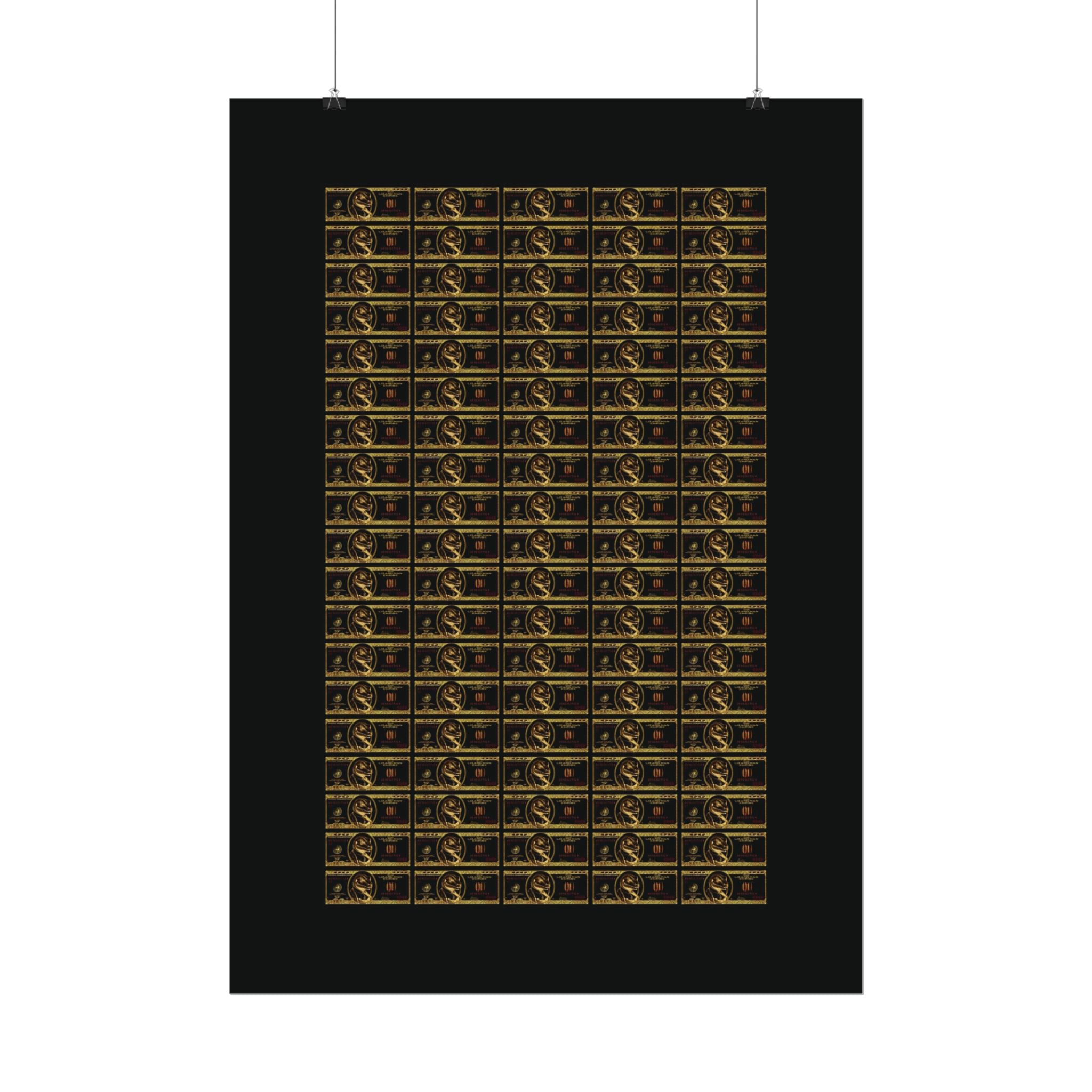 NO DOLLAR V1 POSTER | GOLD Edition