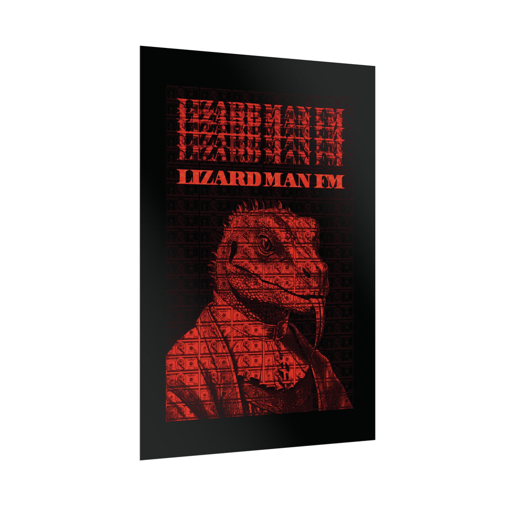 LIZARD MAN FM V1 POSTER | RED/ORANGE Edition