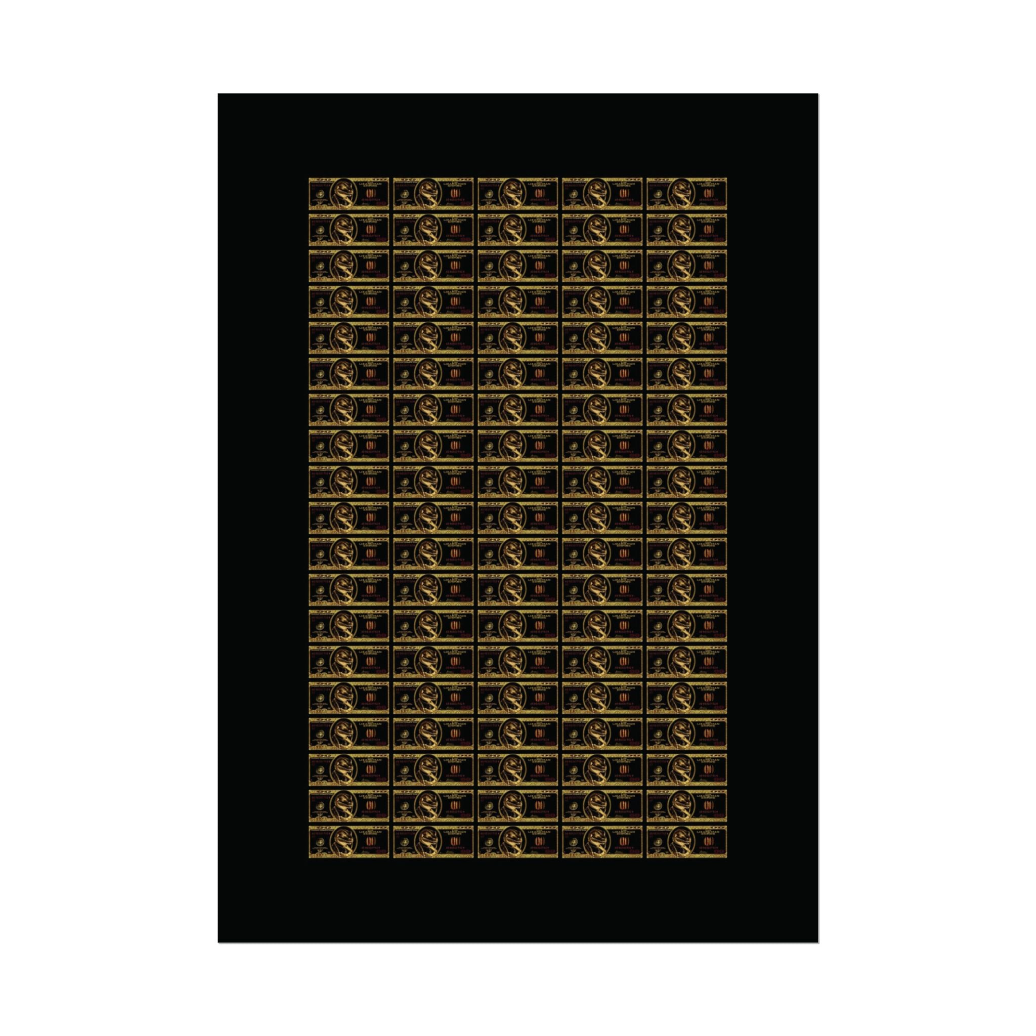 NO DOLLAR V1 POSTER | GOLD Edition