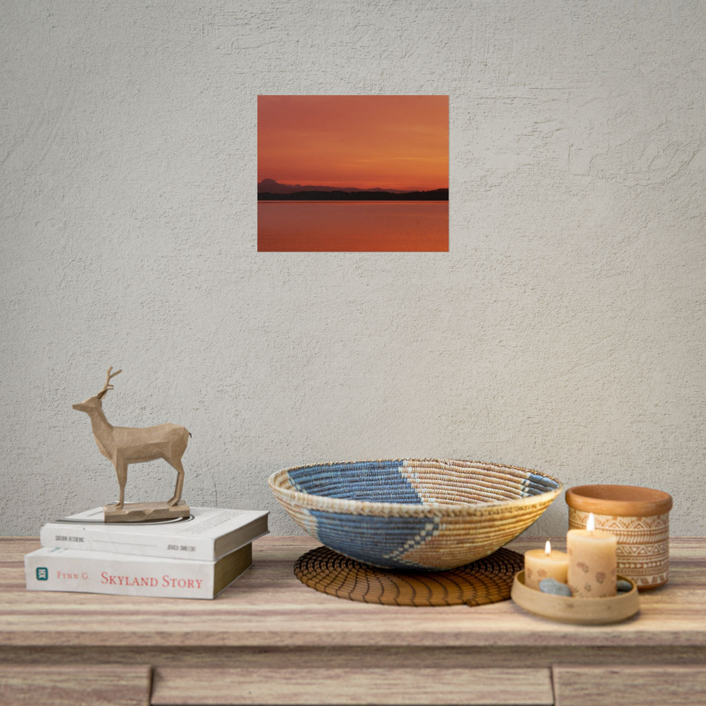 Sunset Lake Poster | by LANG