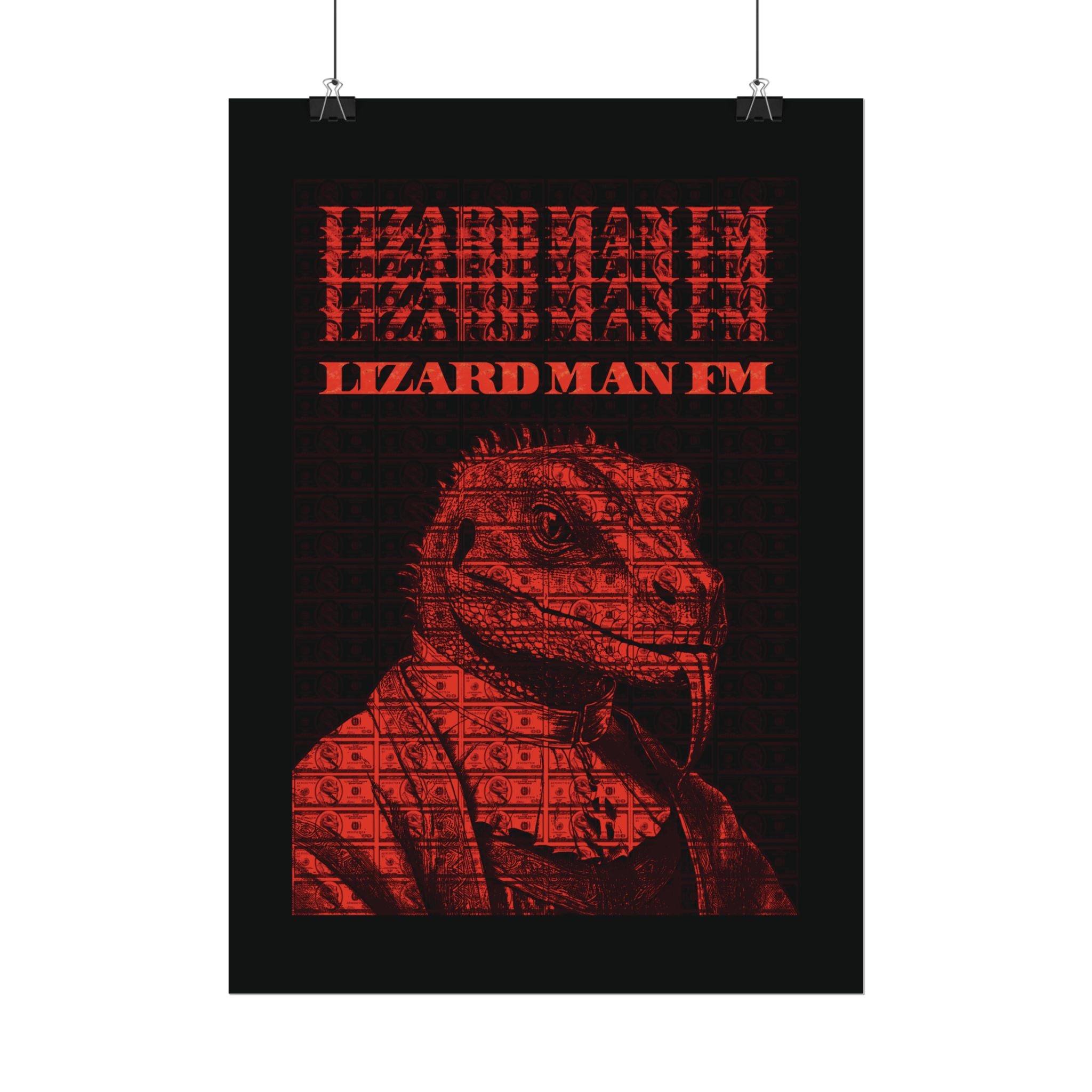LIZARD MAN FM V1 POSTER | RED/ORANGE Edition
