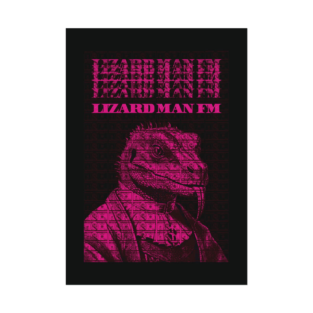LIZARD MAN FM V1 POSTER | PINK Edition