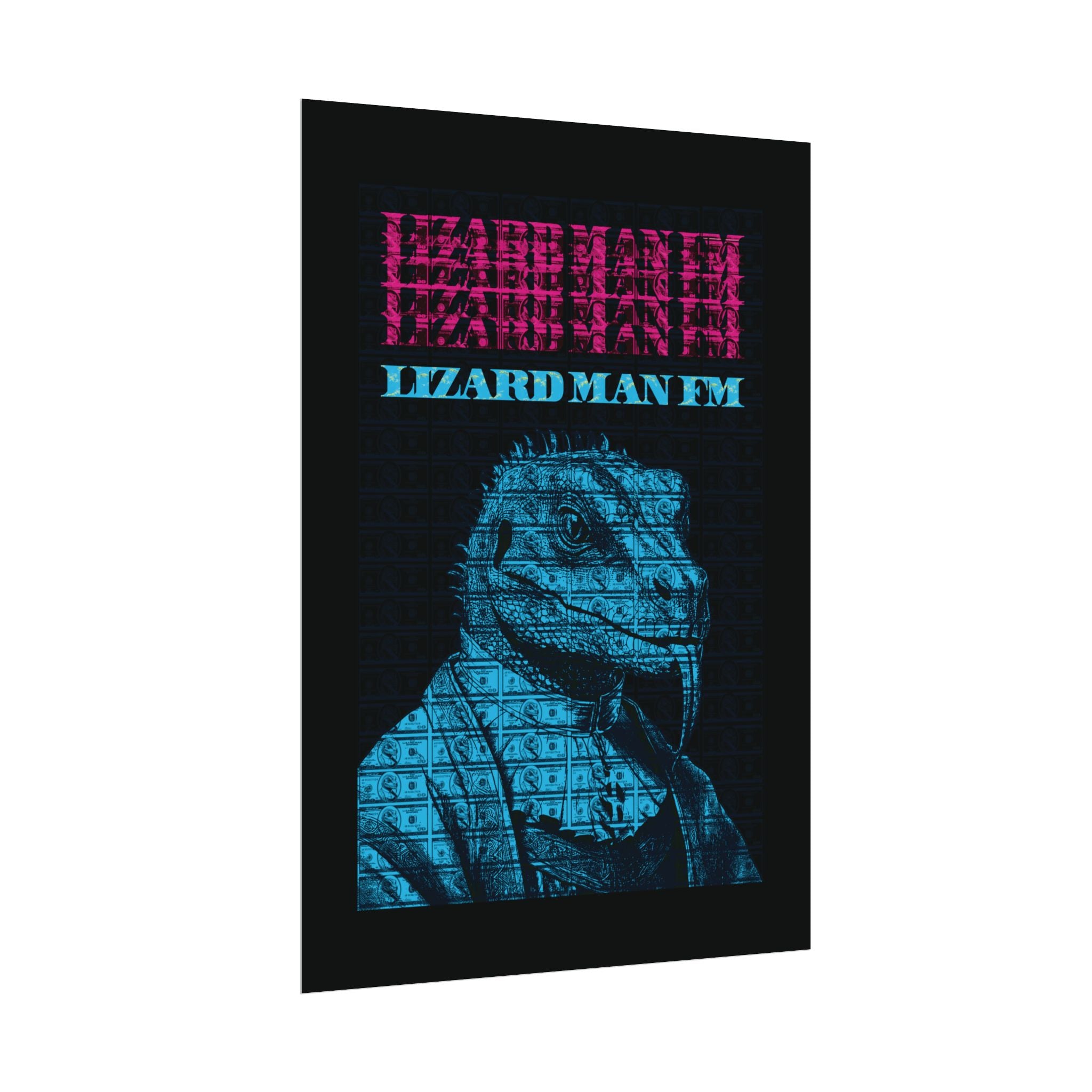 LIZARD MAN FM V1 POSTER | PINK & BLUE Edition